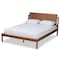 Baxton Studio Giuseppe Modern and Contemporary Walnut Brown Finished Full Size Platform Bed 183-11048-Zoro - alternate 1